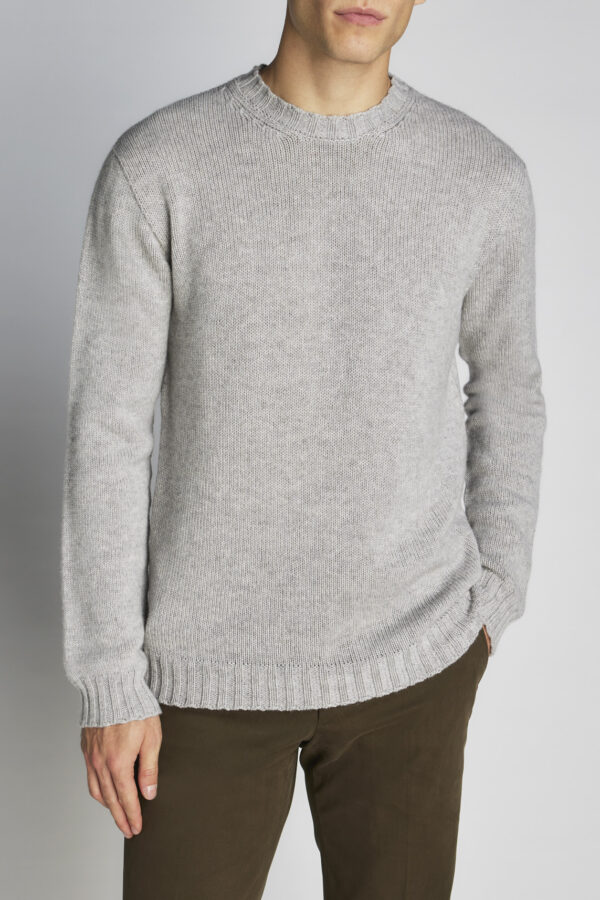 Palazzo Crew Neck Sweater – Nordic Grey